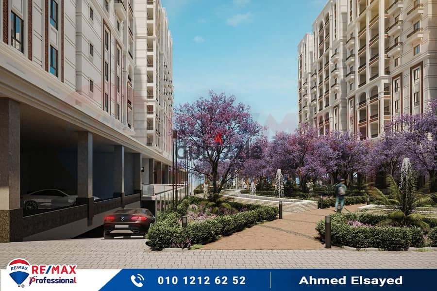 With a down payment of EGP 710,407 and installments up to 5 years, own your residential unit in the heart of Smouha in a fully serviced compound 6