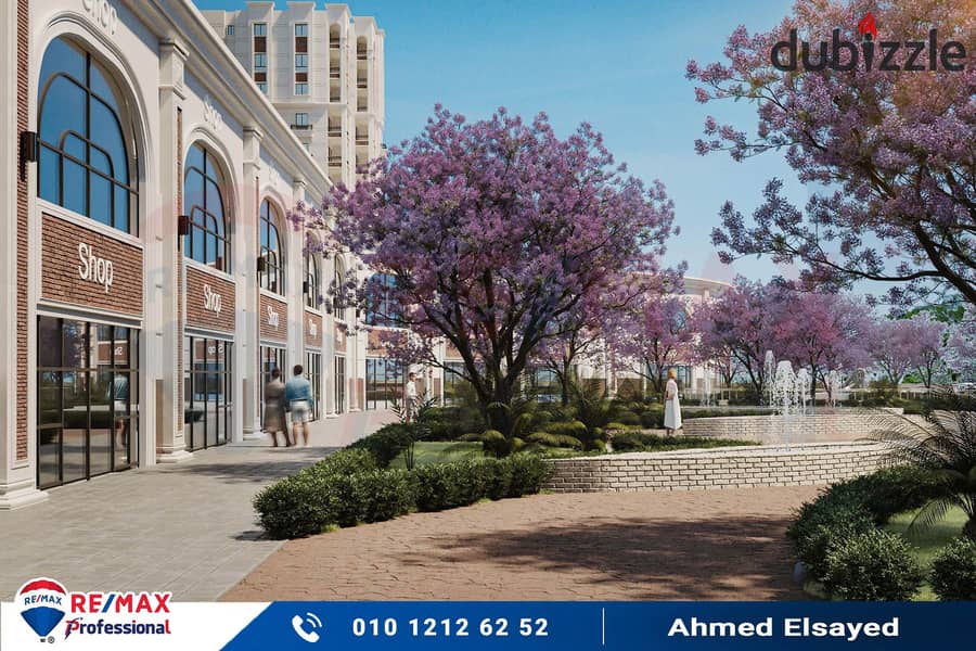 With a down payment of EGP 710,407 and installments up to 5 years, own your residential unit in the heart of Smouha in a fully serviced compound 15