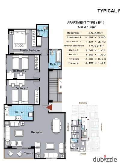 Own your apartment in Beit Al Watan, Fifth Settlement, at a discount. The price per square meter is 2000 pounds. Offer for a limited period. The apart