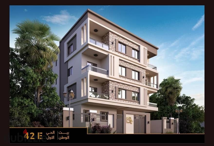 Own your apartment in Beit Al Watan, Fifth Settlement, at a discount. The price per square meter is 2000 pounds. Offer for a limited period. The apart 3