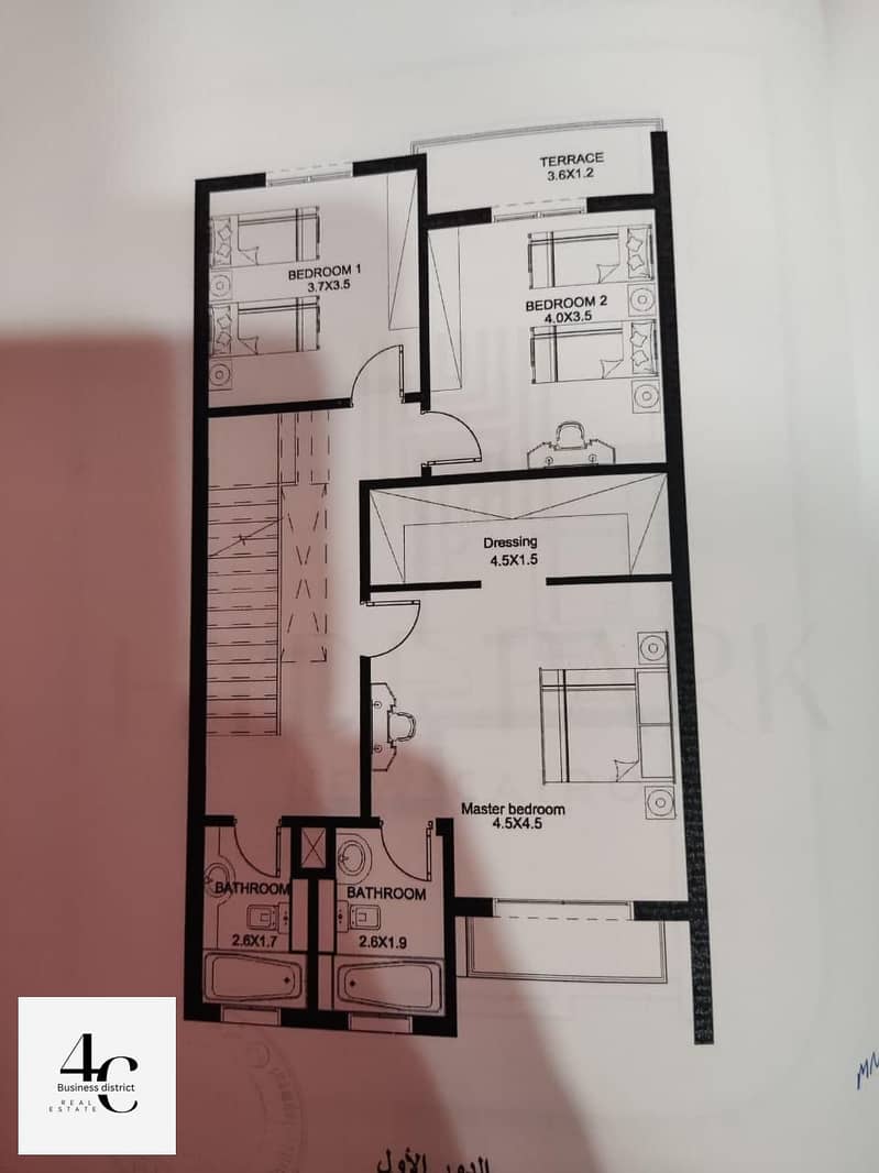 with lowest price available in compound hyde park fifth settlement  town house 243m 4 bedrooms ready to move 2