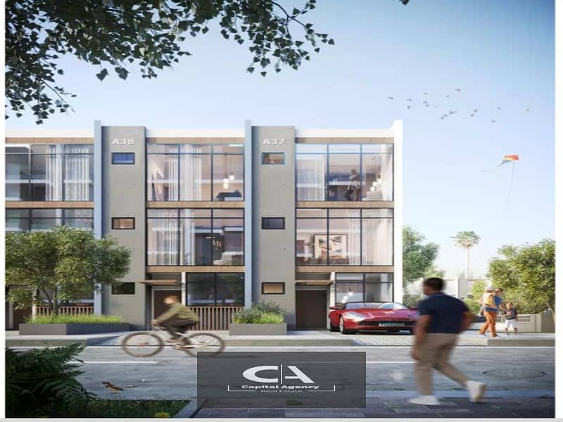 With only 10% down payment, a 3-room duplex with a garden in the heart of the future in Reportage Compound | 40% cash discount 17