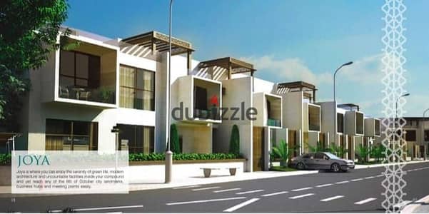 Townhouse ready for immediate delivery, located near Nile University and just a few steps from Mall of Arabia in Joya compound. 