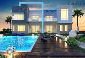 اقل سعر تاون هاوس ريسيل  Azzar North Coast ميدل لوكشين مميزعلي اللاجون 7