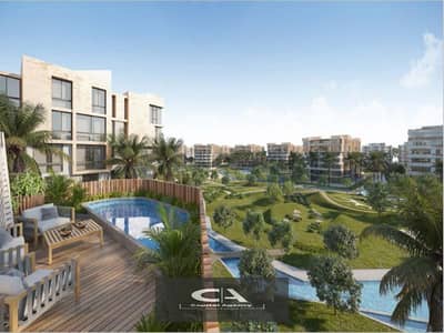 A fully finished two-bedroom apartment directly in front of Madinaty in Bloomfields Compound Offer Tatweer Misr, delivery soon, with only 5% down paym