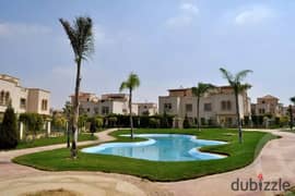 Twin house 303 Sqm Greens Compound El Sheikh Zayed View Landscape and lake 0