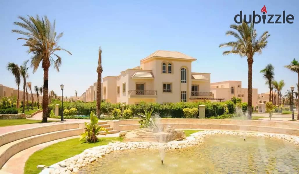 Twin house 303 Sqm Greens Compound El Sheikh Zayed View Landscape and lake 2