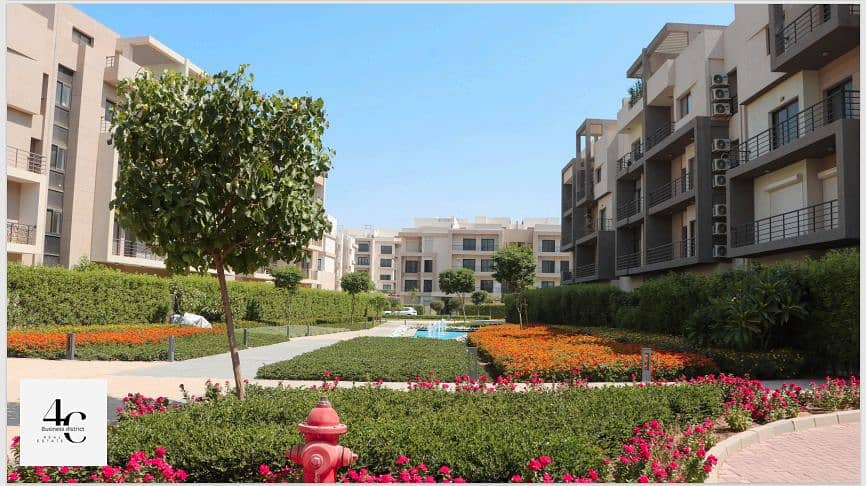 Apartment 132m view landscape best down payment , with the possibility of installments two bedrooms, for sale in Al Marasem Fifth Square 6