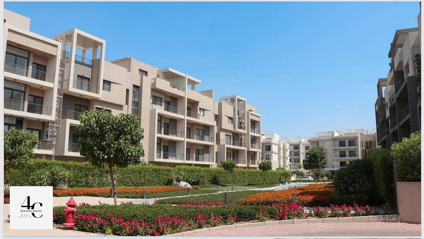 Apartment 132m view landscape best down payment , with the possibility of installments two bedrooms, for sale in Al Marasem Fifth Square 7