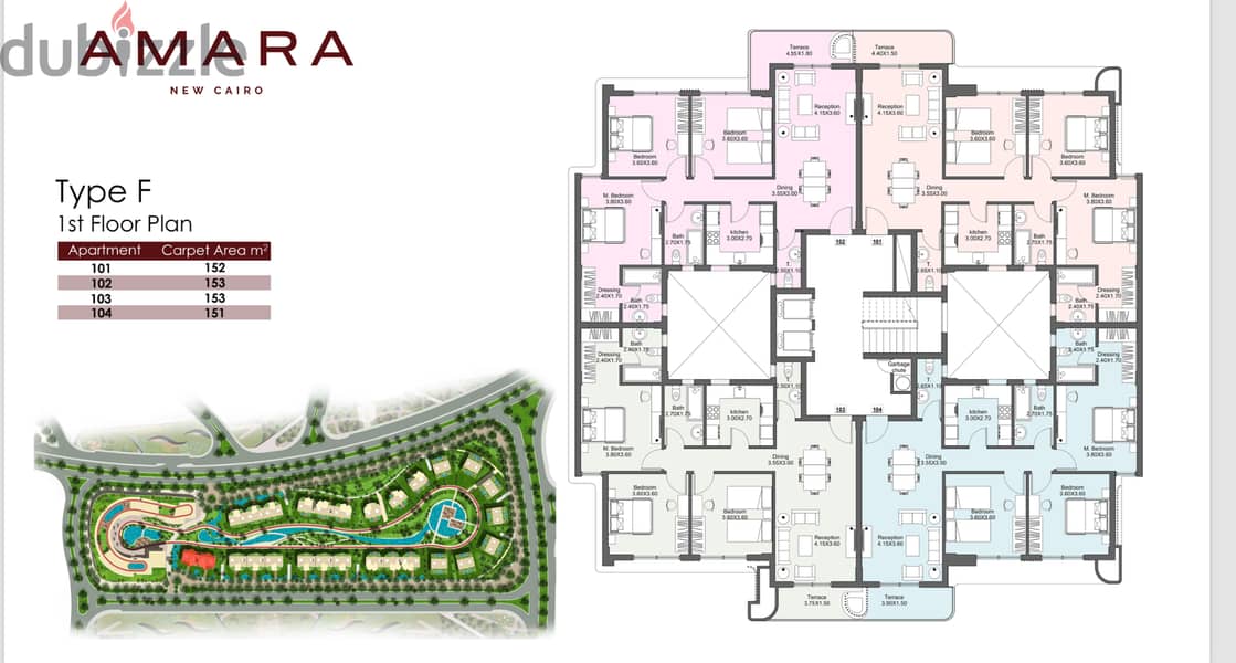 Amara compound 3 bedrooms 152 meters downpayment 3,177,090 4