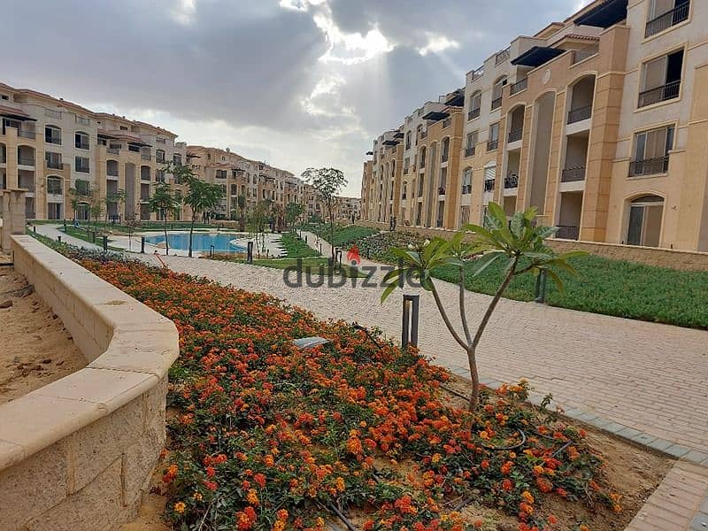 The cheapest apartment for sale, 3 rooms, landscape view, at a special price, and immediate receipt, in Stone Residence, Fifth Settlement, New Cairo. 4