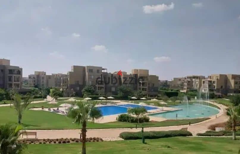 Apartment in a garden, fully finished, in Palm Hills compound, Palm Parks, in front of Arkan Plaza, available for installment payment. 16