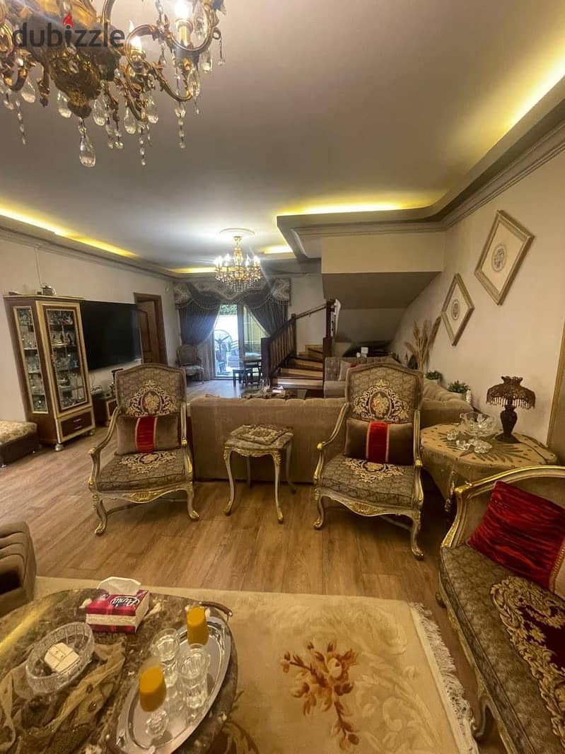 villa for sale fully finished& furnished  360m +170m garden with special elevator at rehab city 7