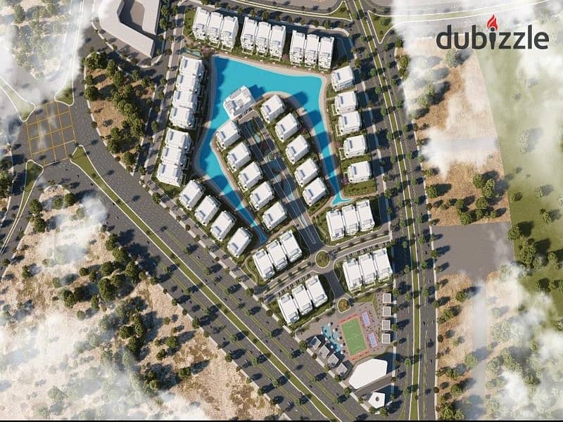 Apartment for sale in Prime Location in the new administrative capital in the R7 area in Lumia Compound direct view on the lagoon 7