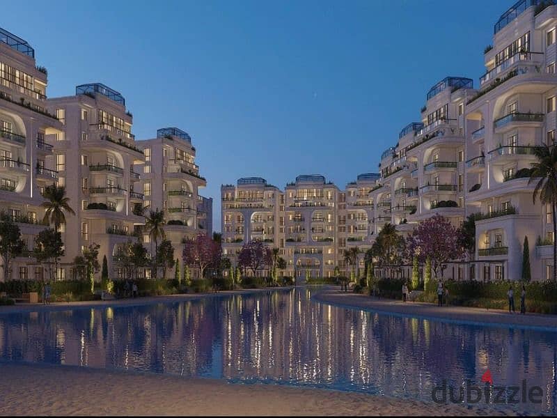 Duplex for sale Prime Location in Lumia New Capital Compound with a view of the lagoon with installments over 8 years 8