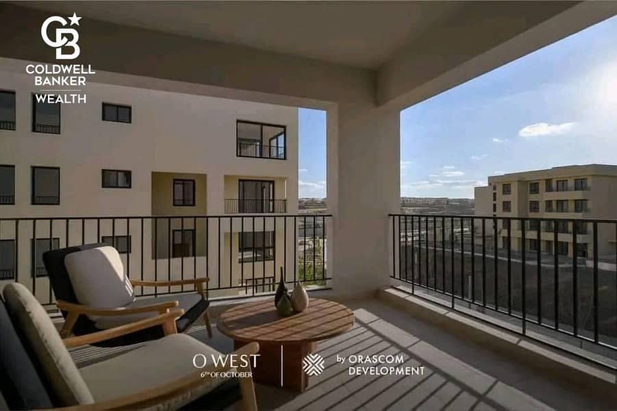 Aapartment, Fully finished & in O West by Orascom at 6 of October available for installment over 9 years. 11