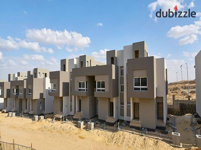 Receive immediately a twin house of 395 sqm in ETAPA Compound, Sheikh Zayed, with installments over 10 years. 10