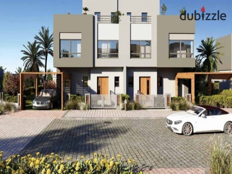 Receive immediately a twin house of 395 sqm in ETAPA Compound, Sheikh Zayed, with installments over 10 years. 25