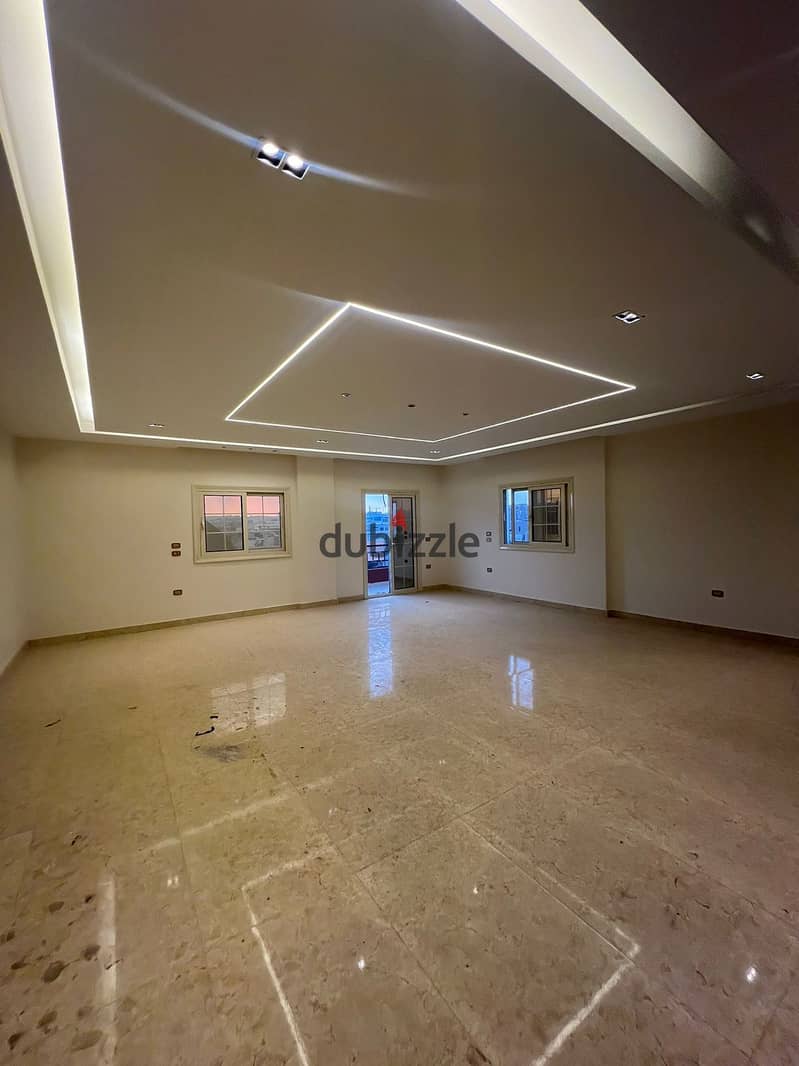 A 250 sqm first use Apartment for rent in elkhamayel compound in Elsheikh Zayed 1