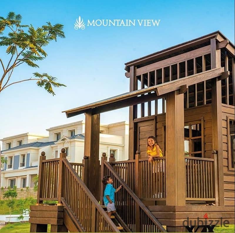 اكبر مساحة فيلا مستقلة داخل Mountain view October park  بالقرب من نيو جيزة مع تقسيط 10