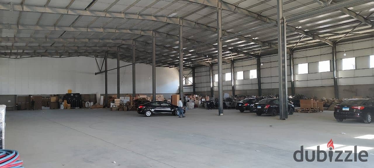 Receive Your Factory Ready For Operation On Land 48,000 Sqm, 6 Truss On 29484 Sqm, 3 Megawatt Electricity, In Industrial Compound In 10th Of Ramadan 0