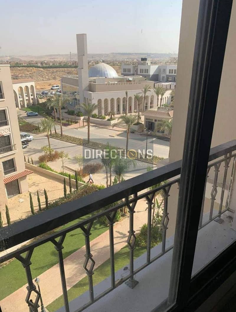 The smallest area of an apartment of 130 m (two rooms) in Village West Compound - Sheikh Zayed, next to Cairo Gates Emaar 5