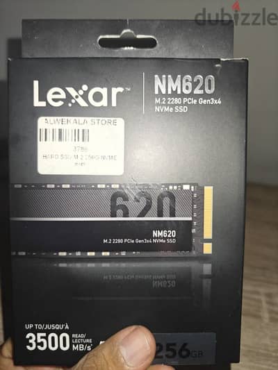 Lexar M. 2 nVMe SSD NM620 256GB جديد أن في ام اي اس اس دي