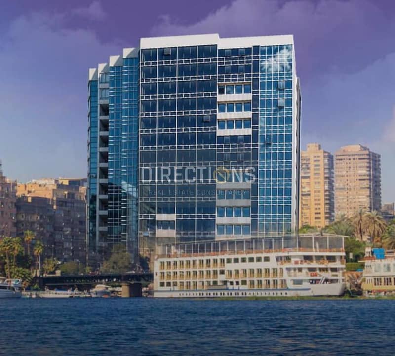 With the largest rental return on the Nile Corniche Maadi in Reve Du Nil, Service apt RTM for sale with furniture and appliances near Hilton Maadi 6