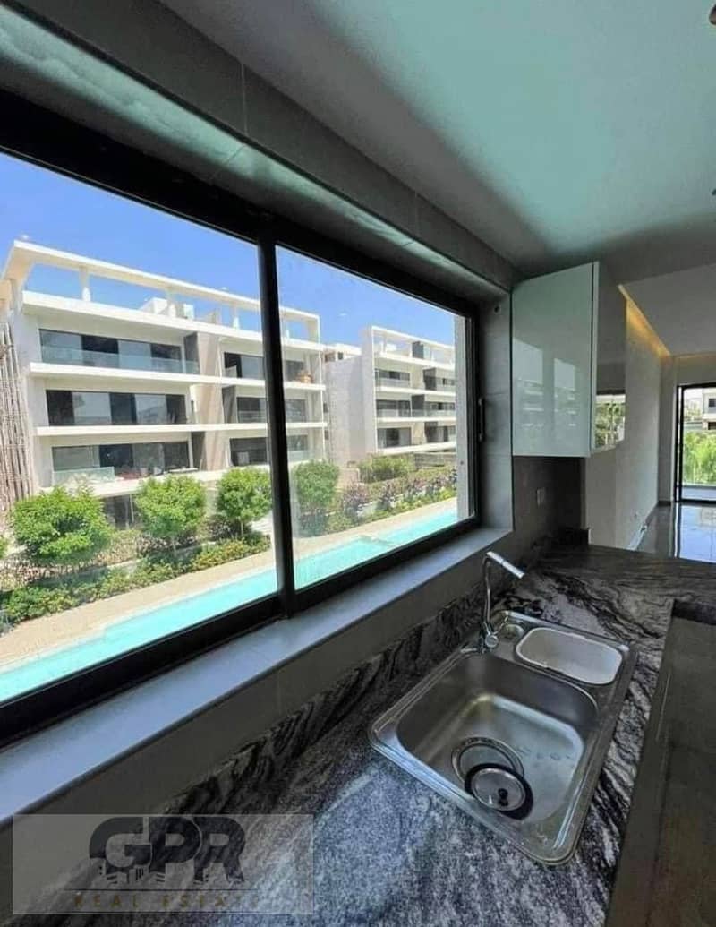 شقه مميزه للبيع في قلب التجمع وبجوار الجامعه الامريكيه كمبوند الباتيو اورو من لافيستا | For sale in Patio Oro in the Fifth Settlement 0