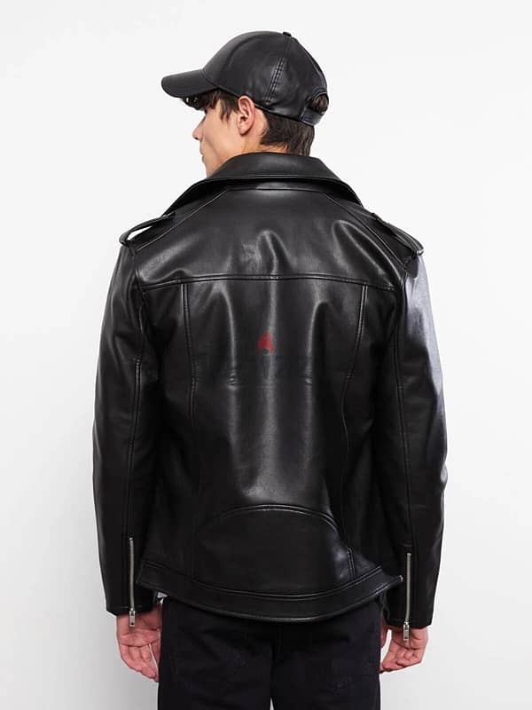 Lc Waikiki Biker leather jacket Original W21198Z8 / CVL  جاكت جلد اصلي 9