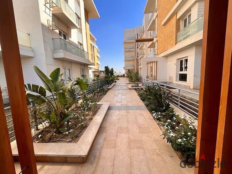 Apartment for sale, ground floor with garden,  Ready to delivery, with the longest payment period in Mountain View Icity Fifth Settlement 6