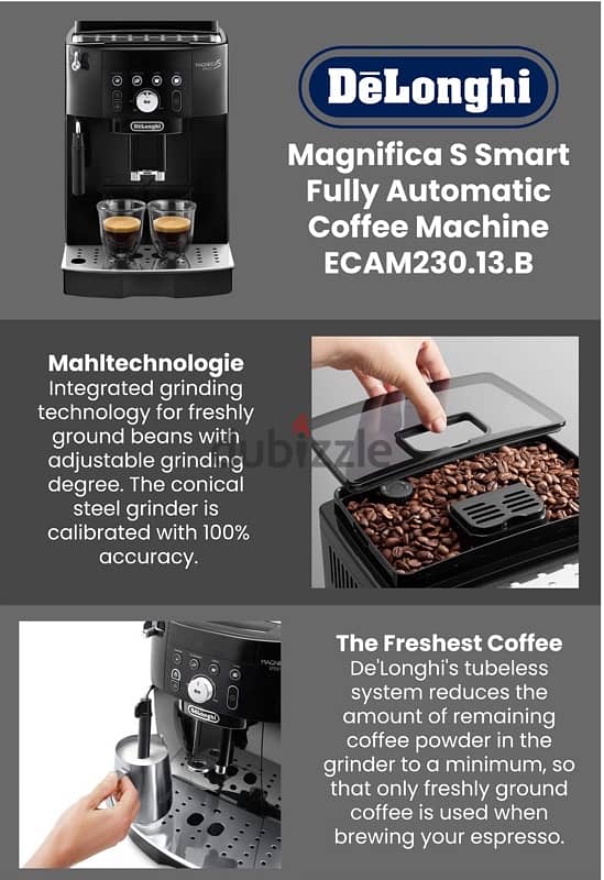 DeLonghi Magnifica S Smart Fully Automatic Coffee Machine 6