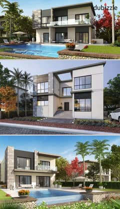 Detached villa for sale, immediate delivery, sea view, with down payment and installments, in Swan Lake Residence 0