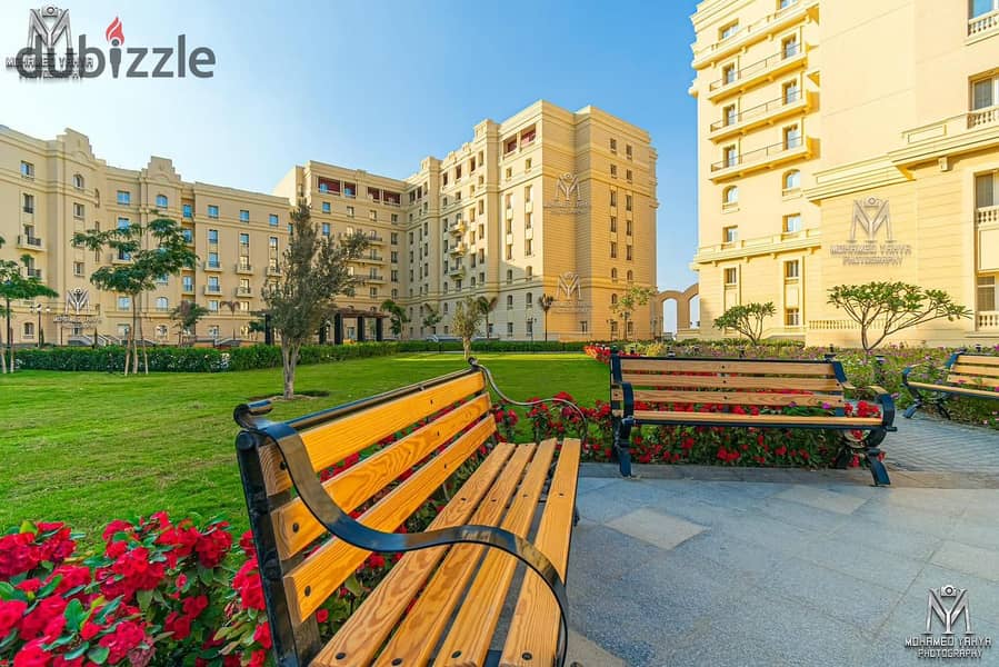 Apartment for sale, immediate receipt, fully finished, with air conditioners, in Village West Compound in the heart of Sheikh Zayed 2