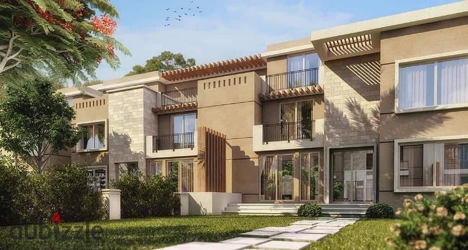 Duplex for sale (205) meters with a 42% discount in Fifth Settlement, New Cairo, in Sarai Compound next to New Cairo City 1