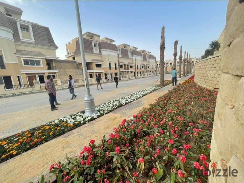 Duplex for sale (205) meters with a 42% discount in Fifth Settlement, New Cairo, in Sarai Compound next to New Cairo City 2