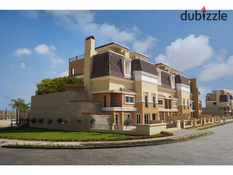 Duplex for sale (205) meters with a 42% discount in Fifth Settlement, New Cairo, in Sarai Compound next to New Cairo City 9