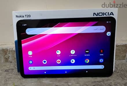 المميز نوكيا Nokia T20 بحالة ممتازة بعلبته رامات 4 ذاكرة 64