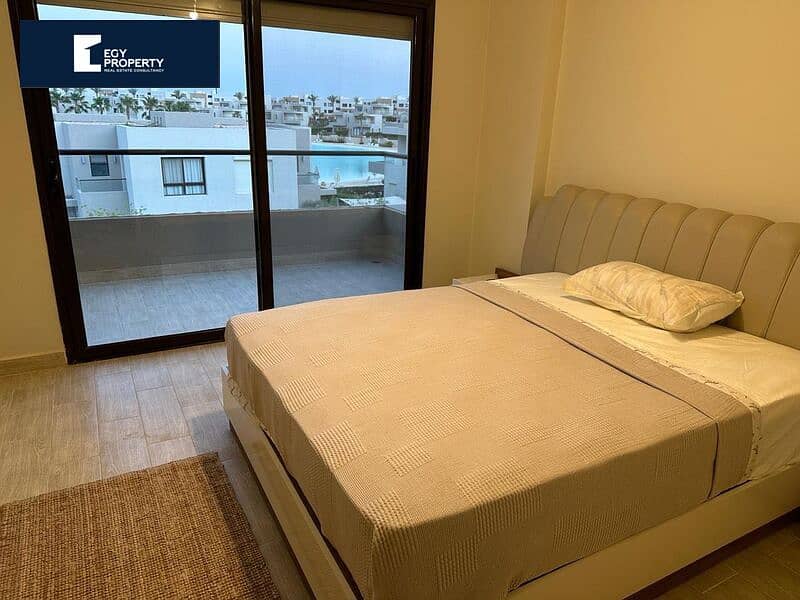 Delivery now Chalet Open view , facing north in azha el sokhna Fully finished with ac's 0