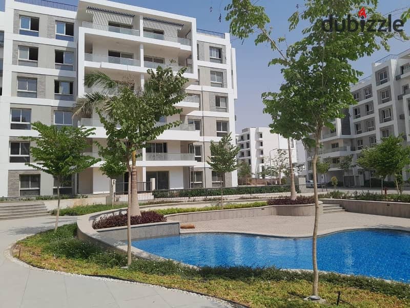 Apartment for sale, 133 sqm, Ready to move, 10% down payment, super deluxe finishing in Beta Greens Compound, Mostaqbal City 6