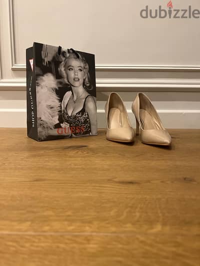 nude guess shoes