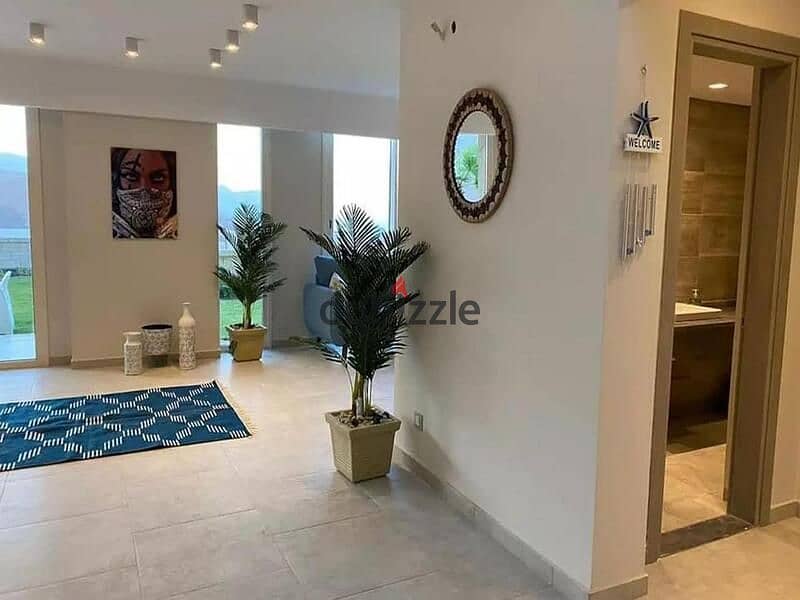 Chalet for sale ground with private garden sea view fully finished installments over 8 years in Ain Sokhna 2