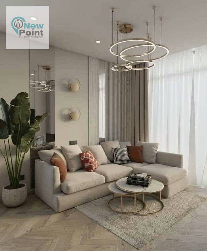 3 bedroom apartment for sale, fully finished, 10% down payment and installments up to 10 years in New Cairo | Wall to Wall in Madinaty | Russell 8