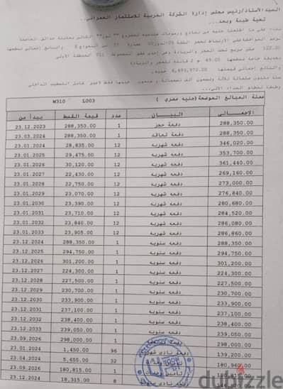 للبيع في مدينه نور استلام مع الافتتاح