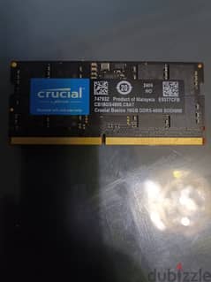 Crucial 16GB DDR5 4800MHz Laptop Memory 0