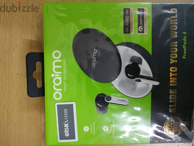 oraimo freepods 4 used with Active Noise Cancellation معاها كڤر 2