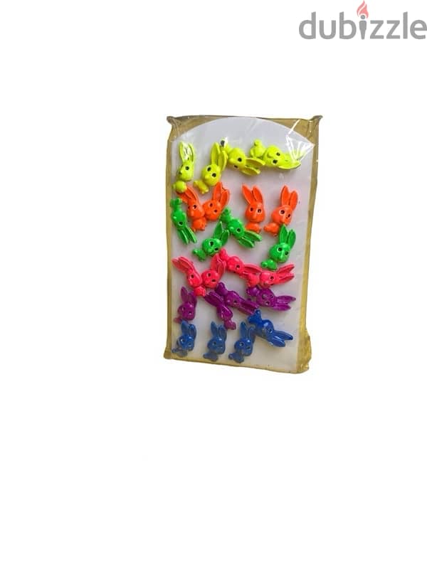 Rabbit earrings colorful 0