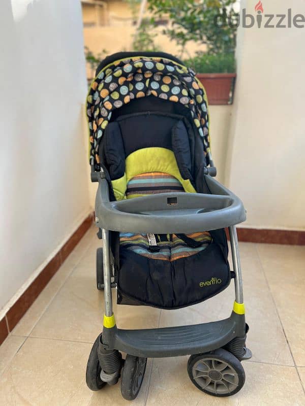 Car Seat and Stroller - Juniors and Evenflo 1