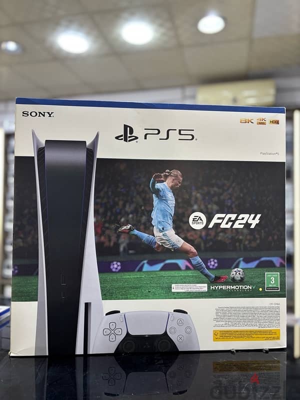 Ps5 with controller and Fc24 2