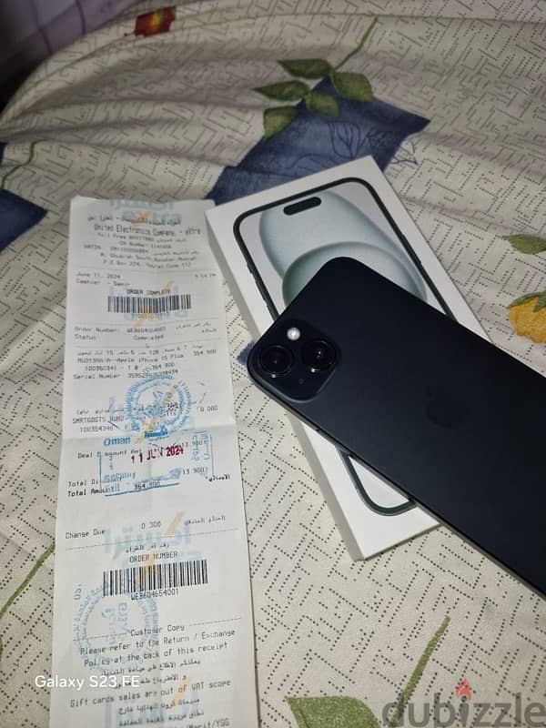 iphone 15 plus battery (100%) مفيش خدش 1